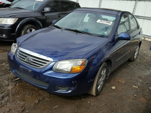 KNAFE221995637530 - 2009 KIA SPECTRA EX BLUE photo 2