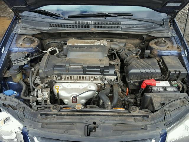 KNAFE221995637530 - 2009 KIA SPECTRA EX BLUE photo 7