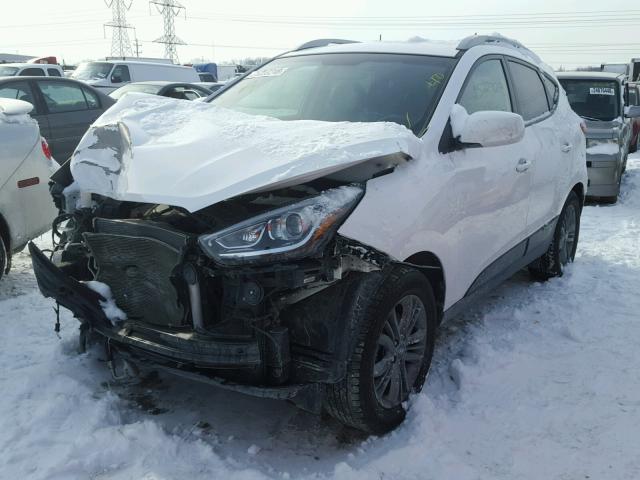 KM8JU3AG3EU910324 - 2014 HYUNDAI TUCSON GLS WHITE photo 2