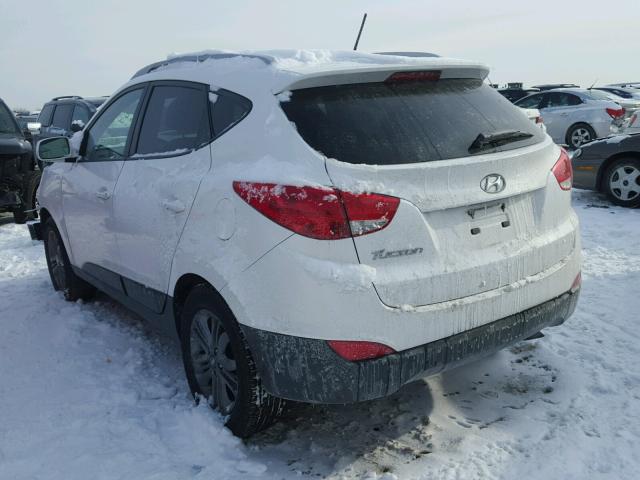 KM8JU3AG3EU910324 - 2014 HYUNDAI TUCSON GLS WHITE photo 3