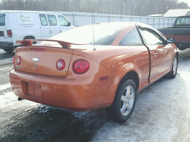 1G1AL18F767665352 - 2006 CHEVROLET COBALT LT ORANGE photo 4