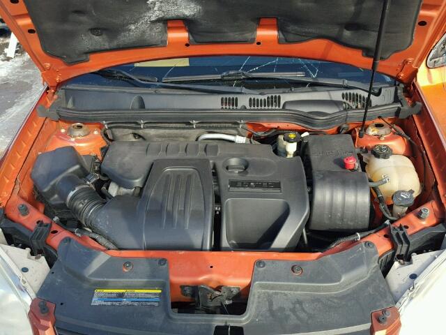 1G1AL18F767665352 - 2006 CHEVROLET COBALT LT ORANGE photo 7