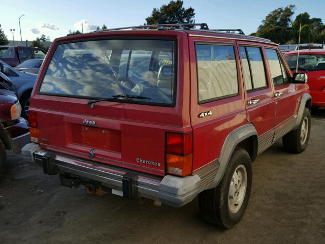 1J4FJ58L4KL484267 - 1989 JEEP CHEROKEE L RED photo 4