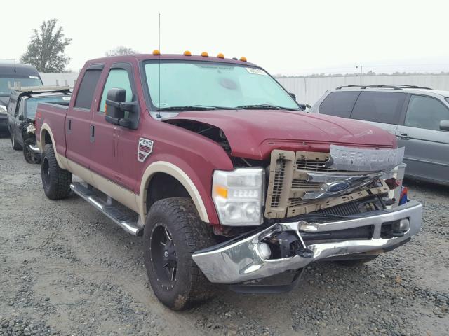 1FTSW21R98EB36917 - 2008 FORD F250 SUPER BURGUNDY photo 1