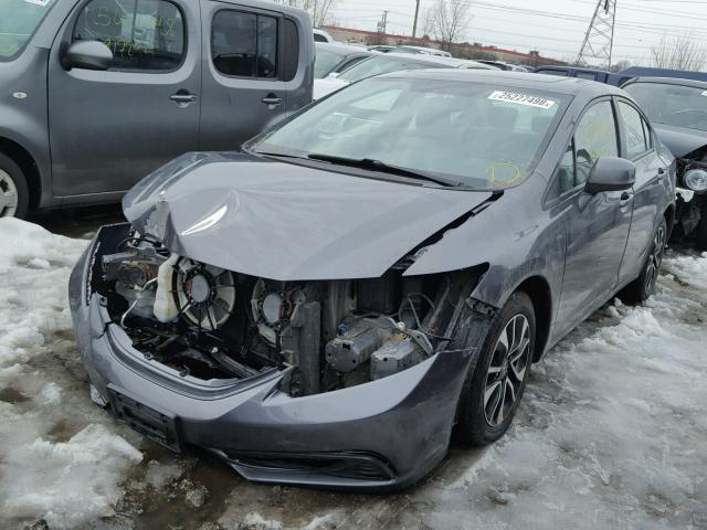 19XFB2F82DE097292 - 2013 HONDA CIVIC EX GRAY photo 2