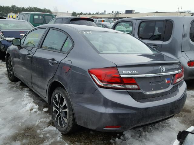 19XFB2F82DE097292 - 2013 HONDA CIVIC EX GRAY photo 3