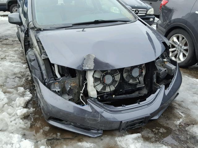 19XFB2F82DE097292 - 2013 HONDA CIVIC EX GRAY photo 9