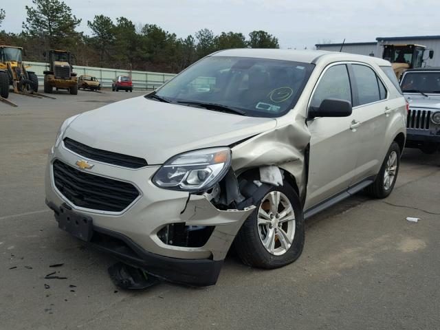 2GNALBEK2G1137559 - 2016 CHEVROLET EQUINOX LS BEIGE photo 2