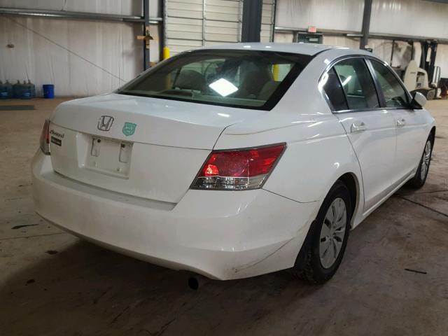 1HGCP26369A114440 - 2009 HONDA ACCORD LX WHITE photo 4