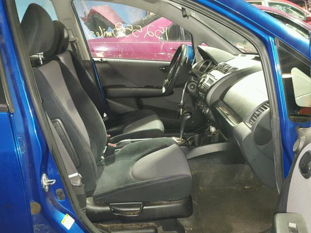 JHMGD38607S060354 - 2007 HONDA FIT S BLUE photo 5