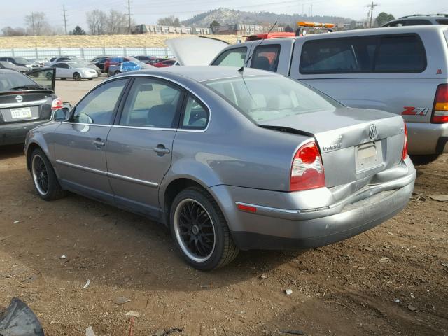 WVWME63B74E306897 - 2004 VOLKSWAGEN PASSAT GL GRAY photo 3