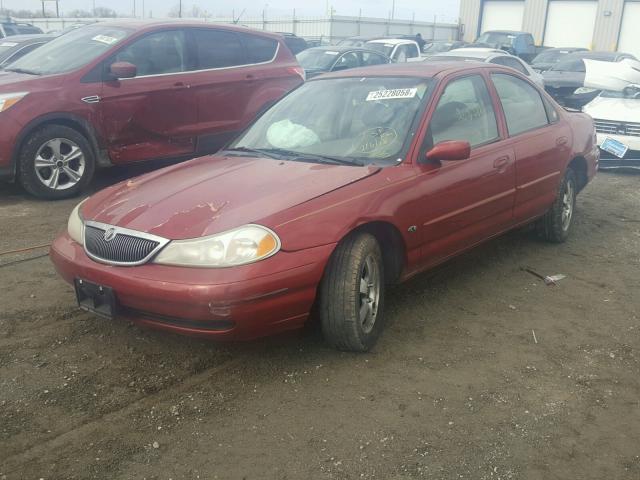 3MEFM66L2WM610103 - 1998 MERCURY MYSTIQUE L RED photo 2