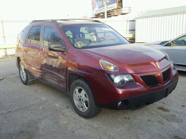 3G7DA03E52S569152 - 2002 PONTIAC AZTEK MAROON photo 1