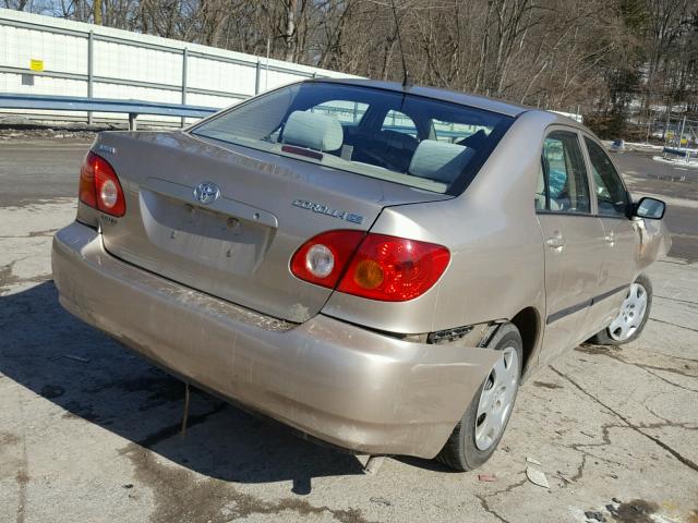 2T1BR32E44C221072 - 2004 TOYOTA COROLLA CE TAN photo 4