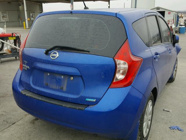 3N1CE2CP0EL429459 - 2014 NISSAN VERSA NOTE BLUE photo 4