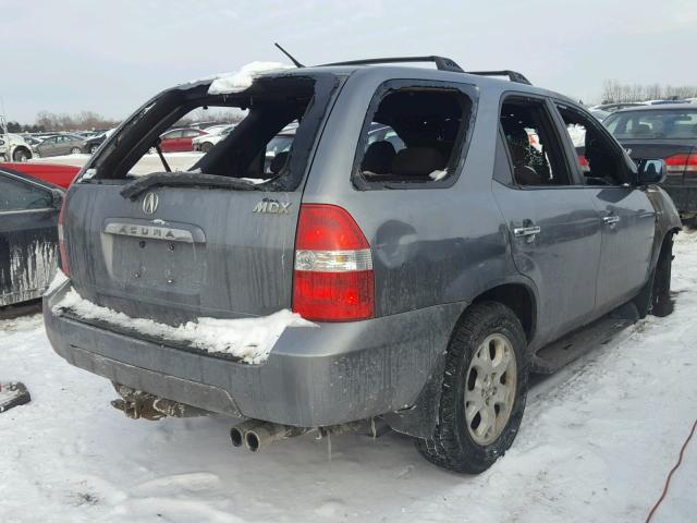 2HNYD18682H515651 - 2002 ACURA MDX TOURIN GRAY photo 4