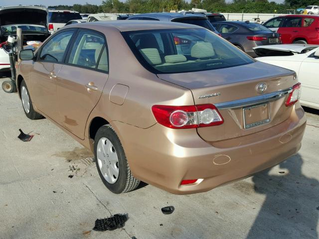 JTDBU4EE6B9138553 - 2011 TOYOTA COROLLA BA GOLD photo 3