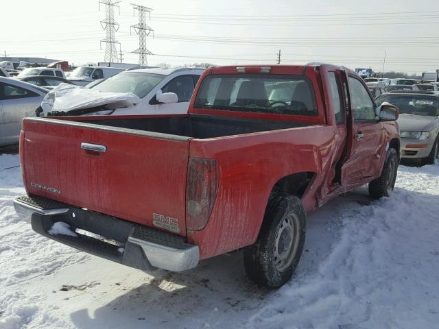 1GTE5LF90C8118148 - 2012 GMC CANYON RED photo 4