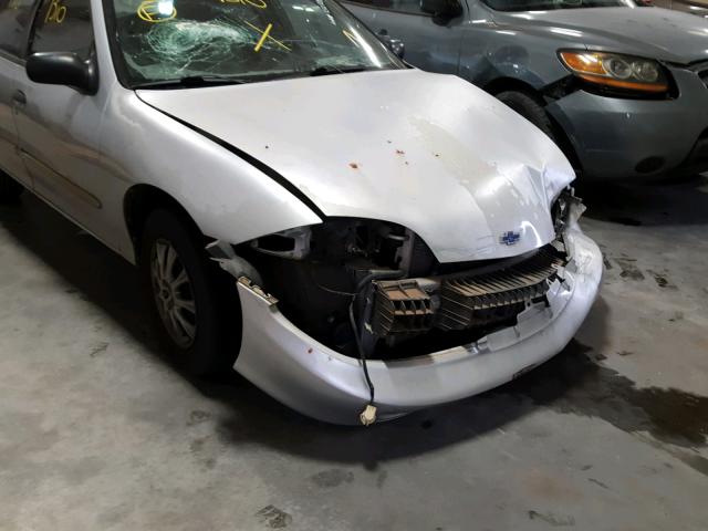 1G1JC524817238818 - 2001 CHEVROLET CAVALIER B SILVER photo 9