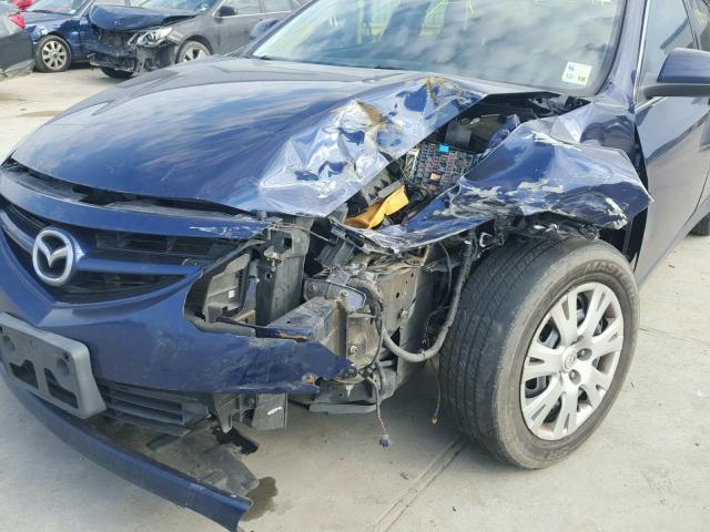 1YVHZ8BH5B5M06687 - 2011 MAZDA 6 I BLUE photo 9