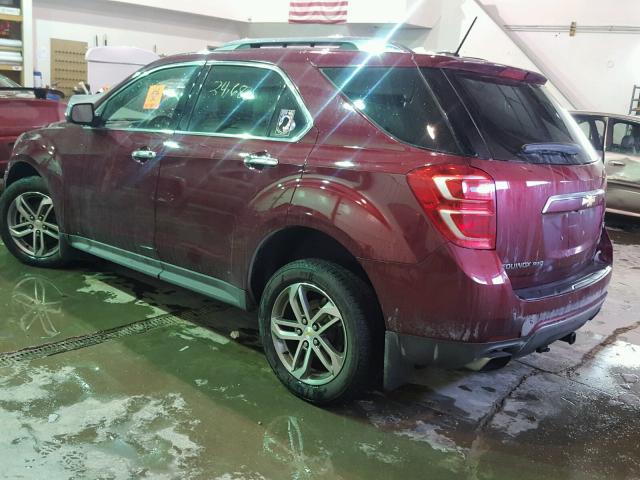 2GNFLGE31H6109588 - 2017 CHEVROLET EQUINOX PR BURGUNDY photo 3