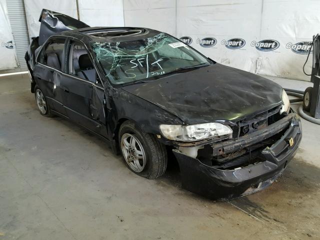 1HGCG1658YA000949 - 2000 HONDA ACCORD EX BLACK photo 1