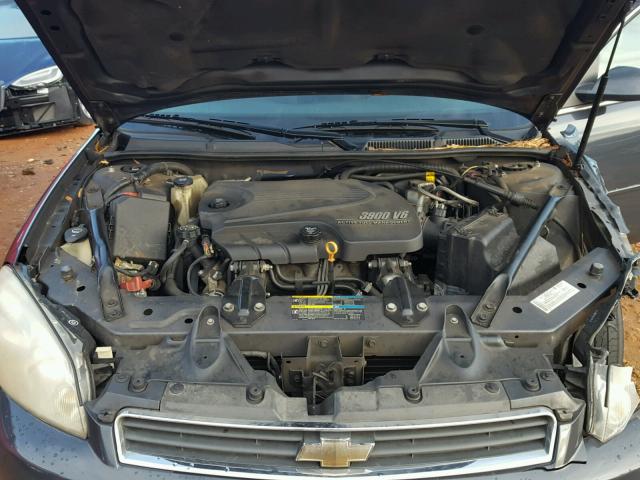 2G1WC583081245029 - 2008 CHEVROLET IMPALA LT GRAY photo 7