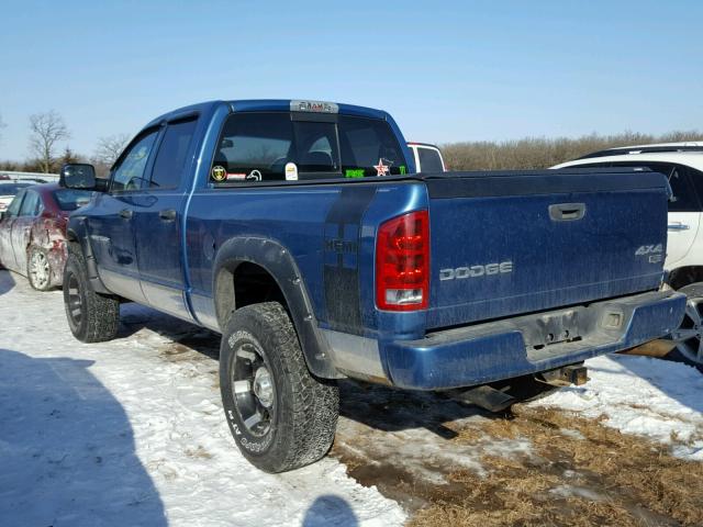 1D7HU18D23J575726 - 2003 DODGE RAM 1500 S BLUE photo 3