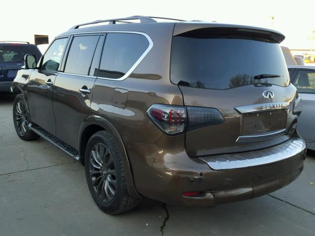 JN8AZ2NE2G9126610 - 2016 INFINITI QX80 BROWN photo 3