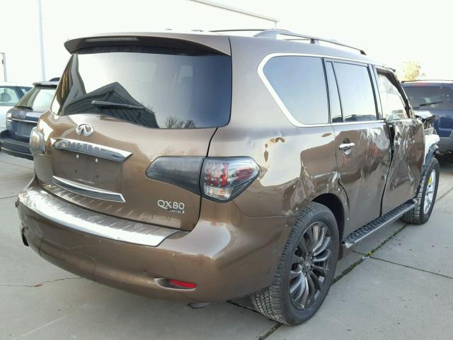 JN8AZ2NE2G9126610 - 2016 INFINITI QX80 BROWN photo 4