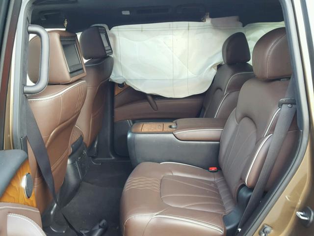 JN8AZ2NE2G9126610 - 2016 INFINITI QX80 BROWN photo 6