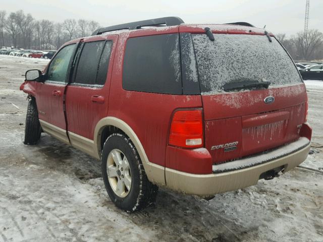 1FMZU74W45UA55694 - 2005 FORD EXPLORER E RED photo 3