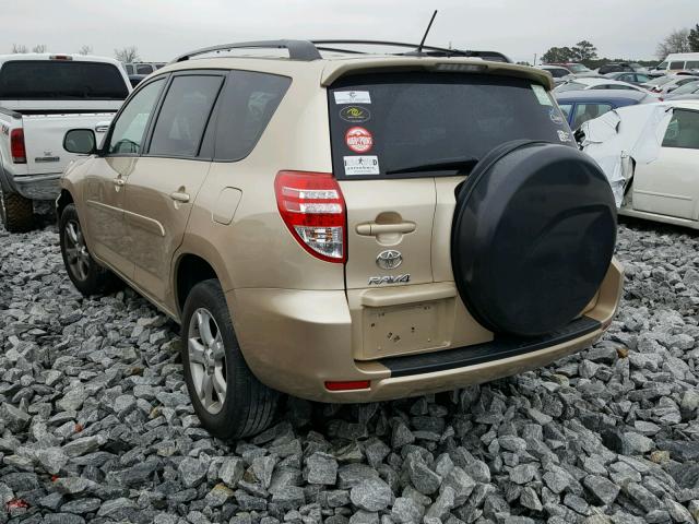 2T3ZF4DVXCW126708 - 2012 TOYOTA RAV4 GOLD photo 3