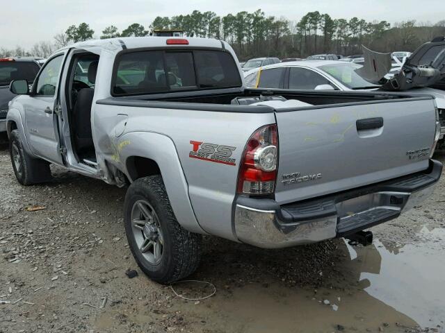 3TMKU4HN9DM034123 - 2013 TOYOTA TACOMA DOU GRAY photo 3