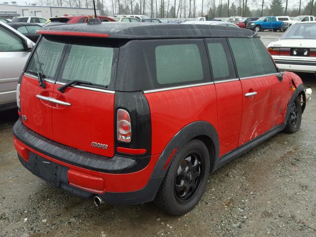 WMWZF3C5XET493137 - 2014 MINI COOPER CLU RED photo 4