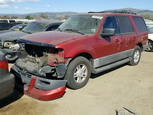 1FMPU16525LA66711 - 2005 FORD EXPEDITION RED photo 2