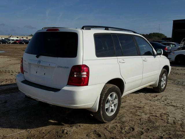 JTEHF21A810023902 - 2001 TOYOTA HIGHLANDER WHITE photo 4