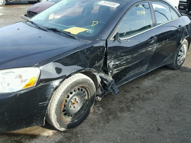 1G2ZF55B264218217 - 2006 PONTIAC G6 SE BLACK photo 9