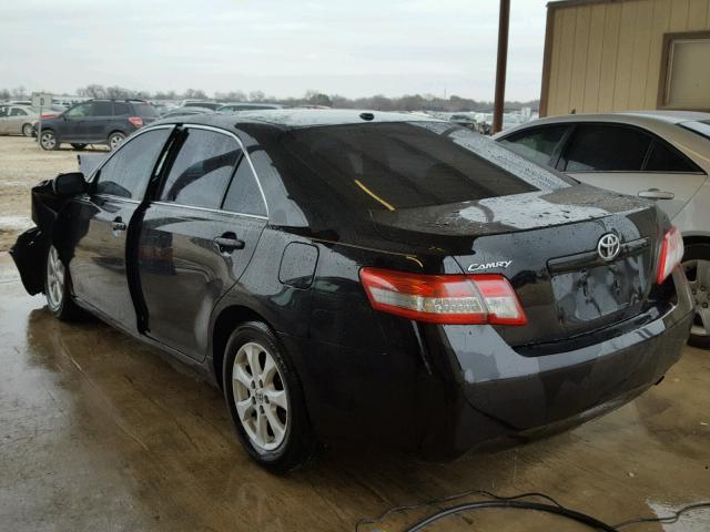 4T4BF3EK5BR216135 - 2011 TOYOTA CAMRY BASE BLACK photo 3