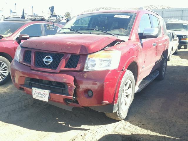 5N1AA08C69N603241 - 2009 NISSAN ARMADA SE MAROON photo 2