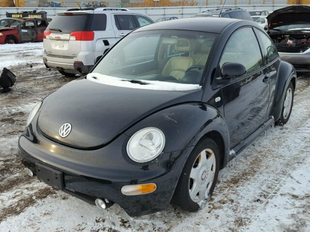 3VWCA21C0XM437015 - 1999 VOLKSWAGEN NEW BEETLE BLACK photo 2