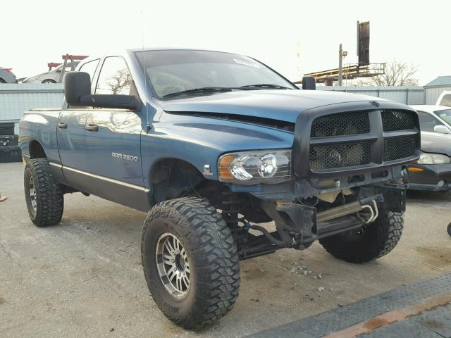 3D7KU28C54G141824 - 2004 DODGE RAM 2500 S BLUE photo 1