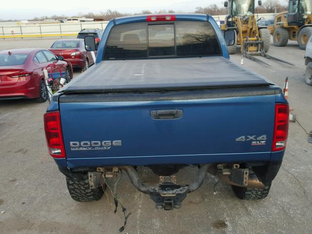 3D7KU28C54G141824 - 2004 DODGE RAM 2500 S BLUE photo 6