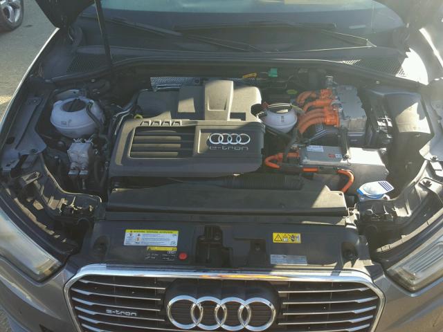 WAUTPBFF5GA098217 - 2016 AUDI A3 E-TRON GRAY photo 7