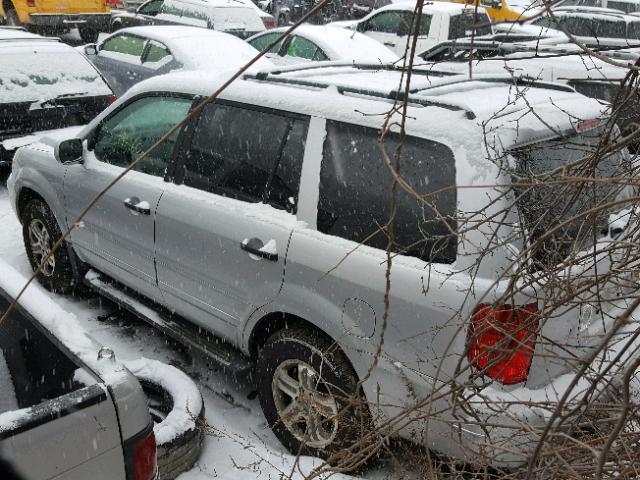 2HKYF18664H596420 - 2004 HONDA PILOT EXL SILVER photo 3