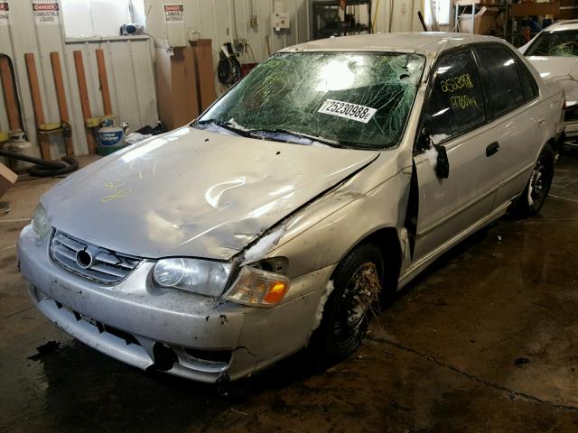 2T1BR12E42C571576 - 2002 TOYOTA COROLLA CE SILVER photo 2