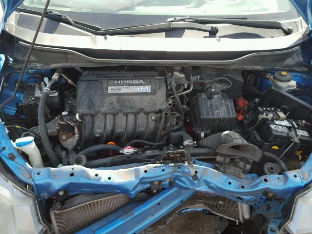 JHMZE2H53AS013866 - 2010 HONDA INSIGHT LX BLUE photo 7