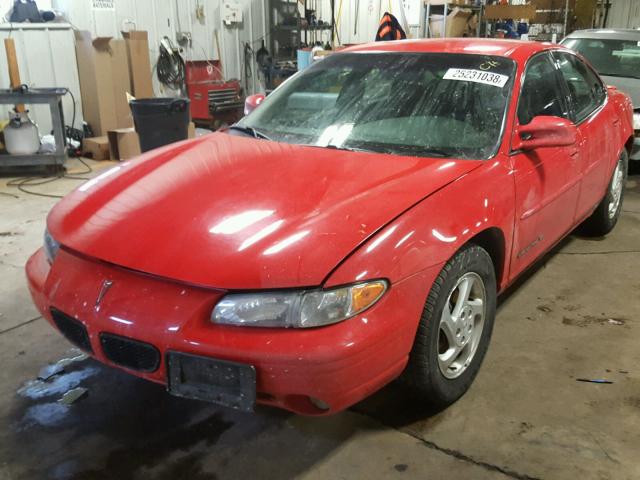 1G2WJ52M9XF211584 - 1999 PONTIAC GRAND PRIX RED photo 2