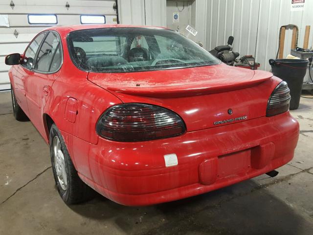 1G2WJ52M9XF211584 - 1999 PONTIAC GRAND PRIX RED photo 3