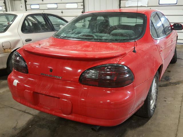 1G2WJ52M9XF211584 - 1999 PONTIAC GRAND PRIX RED photo 4